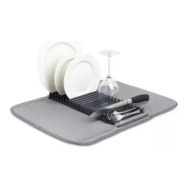 Imagem de Super Tapete Escorredor De Louças Absorvente Agua Pia Prato Talher cop