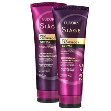 Imagem de Combo Eudora Siàge Pro Cronology Curvas Shampoo e Condicionador 250ml