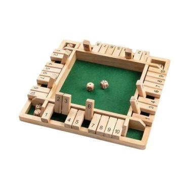 Imagem de Jogo De Tabuleiro De Dados De Madeira Para 2-4 Jogadores, Pensamento C