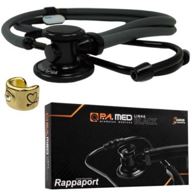 Imagem de Estetoscopio Rappaport Esteto Duplo Black Adulto Pediatrico - Love Sau