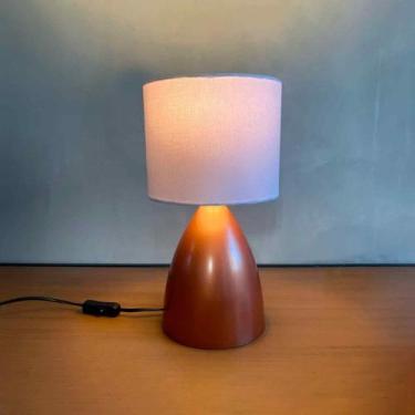 Imagem de Abajur luminaria de Mesa Bojudo de Cobre aluminio e Bivolt Com Cúpula 
