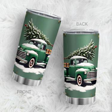 Imagem de Copo de viagem, caneca de café Oasisdream, 600 ml com impressão de cam