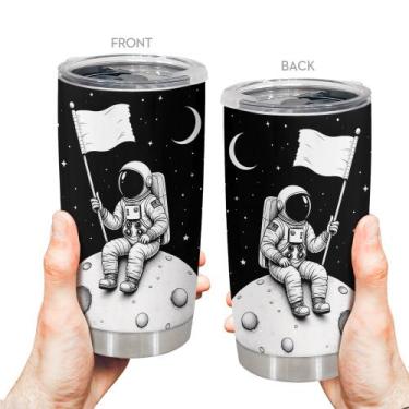 Imagem de Caneca de viagem Oasisdream Tumbler 600 ml com estampa Spaceman
