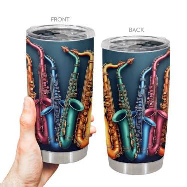 Imagem de Caneca de café Tumbler Oasisdream 600mL de aço inoxidável