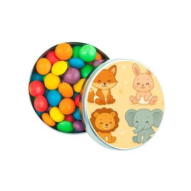 Imagem de Latinha Lembrancinha Personalizada Animais Fofinhos Baby