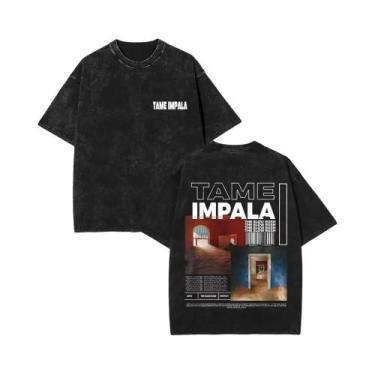 Imagem de Camiseta Vintage Masculina Com Estampa Gráfica Tame Impala, Moda Retro
