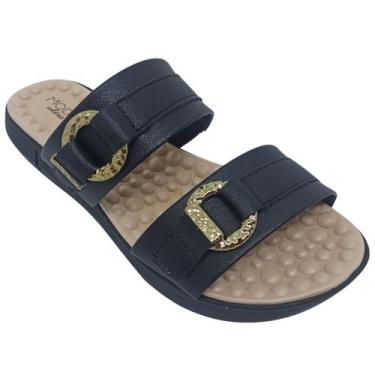 Imagem de Chinelo Modare Feminino Palmilha Esferas Napa Floather, Preto, 37