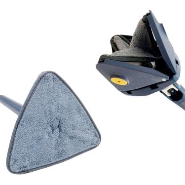 Imagem de Mop Triangular Rodo Limpeza Giratório Ajustável Retrátil Refil