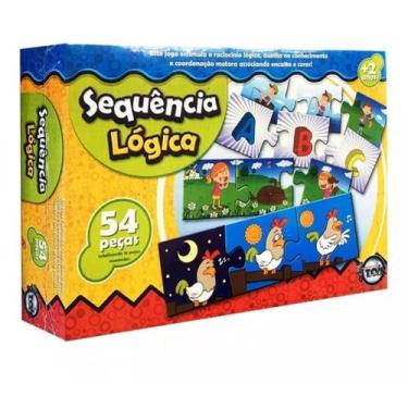 Imagem de Sequência Lógica 54 Peças Educativo Infantil + Brinquedo - Genérica
