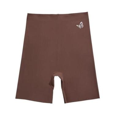 Imagem de Calcinhas Longas Sem Costura De Cintura Alta Para Mulheres, Confortáve