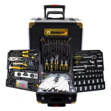 Imagem de Maleta De Ferramentas Em Aluminio C/ 399 Pcs Cromo Vanadio Titanium Pl