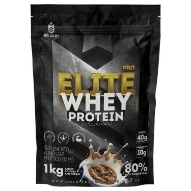 Imagem de Elite Pro Whey Protein Concentrado 80% - 1kg - Soldiers Nutrition-Unissex