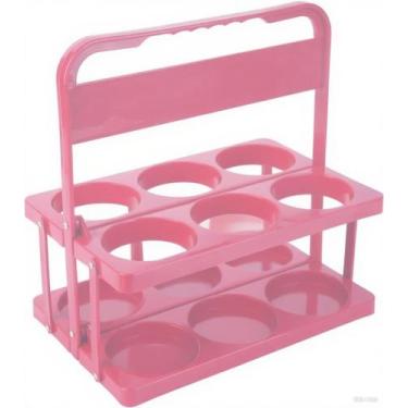 Imagem de Porta-copos de plástico Bodaon para carro rosa