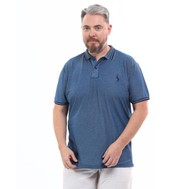 Imagem de Camisa Polo Plus Masculina Piquet Conforto