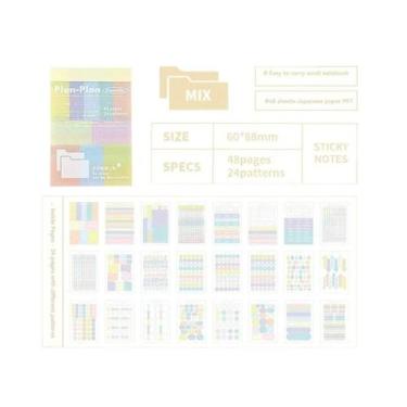 Imagem de Etiquetas Adesivas Multifuncionais Portáteis Para Escrita, Classificaç