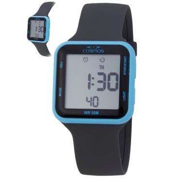 Imagem de Relógio Cosmos Masculino Ref: Os41584f Retangular Digital