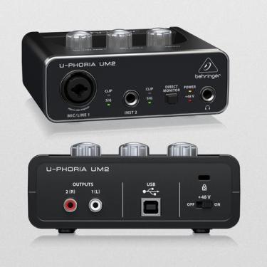 Imagem de Interface Áudio Com Phantom Behringer U-Phoria Um2