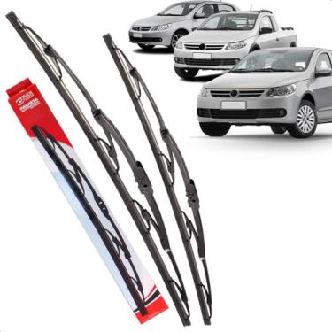 Imagem de Par Palheta Dianteira Limpadora de Para-brisa Gol Saveiro Voyage G5 de
