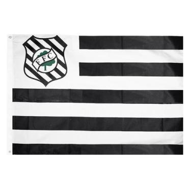 Imagem de Bandeira Oficial do Figueirense 128 x 90 cm - 2 Panos - JC Flamulas
