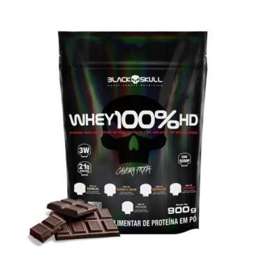 Imagem de Whey 100%hd Black Skull Chocolate  Refil 900g