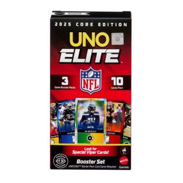 Imagem de Jogo de Cartas Uno Elite NFL Pacote Impulso Original Mattel