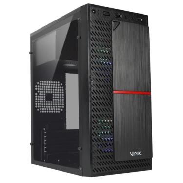 Imagem de Gabinete Vinik Plate Matx Mid Tower Lateral De Acrilico Com 2 Fans Ggp