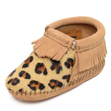 Imagem de Riley para beb s meninas Minnetonka (beb /crian a), Marrom, 3 Infant