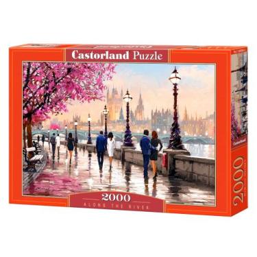 Imagem de Puzzle 2000 peças Passeio ao Longo do Rio - Imp. Castorland