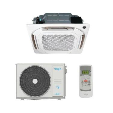 Imagem de Ar Condicionado Cassete Eco Inverter Elgin 4 vias 24.000 Btus Quente e