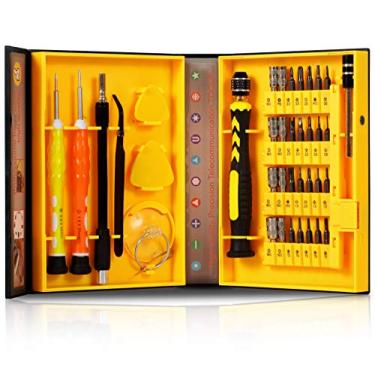 Imagem de Kit Ferramentas de Chaves Jogo com 38 Peças para Abrir e Reparar Celular Notebook com Torx Fenda Pinça Palheta