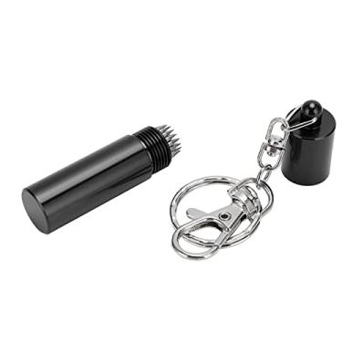 Imagem de Formador de ponta de sinalização, ferramenta de ponta de sinalização portátil para aumentar a fricção funcional com chaveiro para bilhar(Preto)