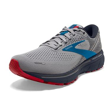 Imagem de Brooks Fantasma 14, Cinza/Azul/Vermelho, 7.5