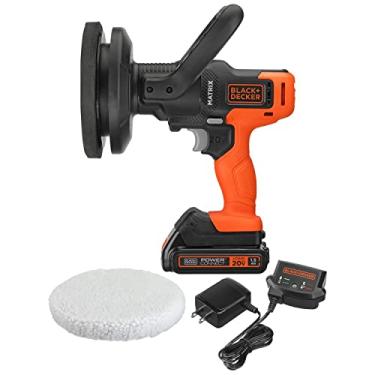 Imagem de BLACK+DECKER Kit buffer MATRIX 20V MATRIX, bateria e carregador inclusos, laranja (BCBMT120C1FF)