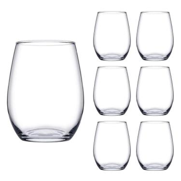 Imagem de Copo Vidro Redondo Transparente Amber Duravel 440ml - 6 Un