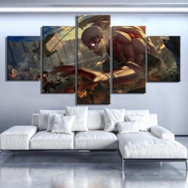 Imagem de Quadro Decorativos Jogos Walpaper com 5 peças 130x65 m8