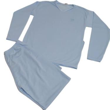 Imagem de Pijama Adulto Masculino Longo Camisa E Calça Comprida - Jucatel
