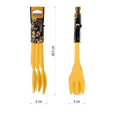 Imagem de Conjunto para Jardinagem Tramontina em Plástico Amarelo 3 Peças Tramontina