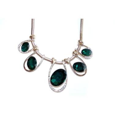 Imagem de Colar Pedras Verdes