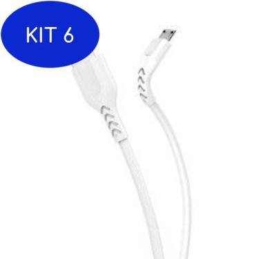 Imagem de Kit 6 Cabo Micro Usb Cb703X 3A Kimaster