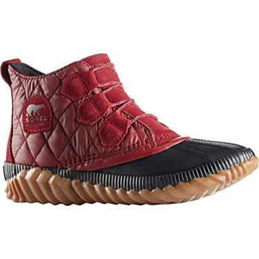 Imagem de Sorel Out N About Plus Bota acolchoada - Elemento vermelho feminino, 35, Combinação de camurça com elemento vermelho, 6 B - Medium US