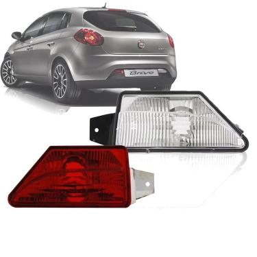 Imagem de Par Refletor Parachoque Traseiro Bravo 2010 2011 2012 2013 2014 2015