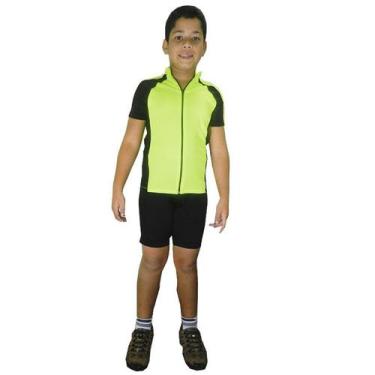 Imagem de Bermuda De Ciclismo Dea Collection Com Forro De Espuma - Infantil Pret