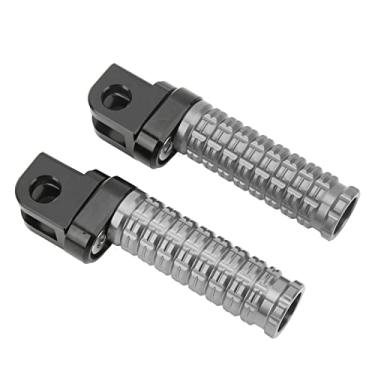 Imagem de Pedais de motociclista, pedais dianteiros de liga de alumínio CNC de alta resistência para motocicleta (cinza)