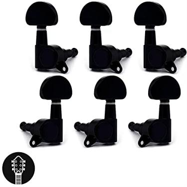 Imagem de Tarraxas Meia Lua Preta Para Guitarra Les Paul Strinberg 3x3