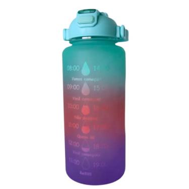 Imagem de Garrafa Galão De Água 2l Squeze tie day Academia Treino Musculação CORES SORTIDAS