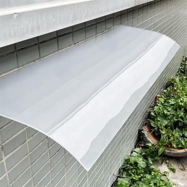 Imagem de Toldo de janela à prova d'água, dossel de porta frontal de entrada durável, pátio externo, jardim, abrigo de chuva curvado, capa de policarbonato espessada, proteção contra chuva e neve, fác