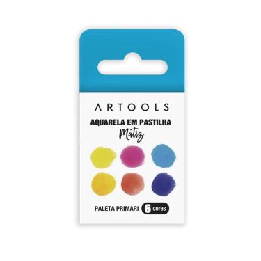 Imagem de Aquarela Em Pastilha 6 Cores Artools