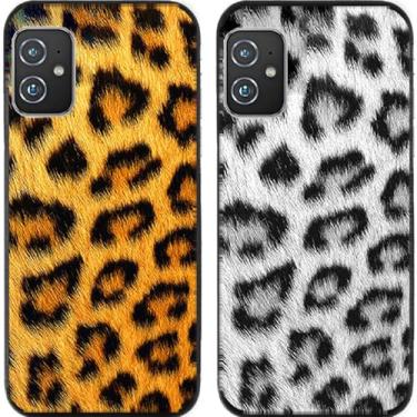 Imagem de 2 peças sexy leopardo TPU gel silicone capa de telefone traseira para Asus Zenfone 8/9/10 (Asus Zenfone 8)