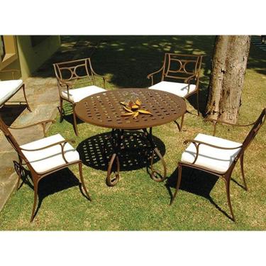 Imagem de Conjunto de Mesa Para Jardim Florença em Alumínio Fundido Unifer Móveis