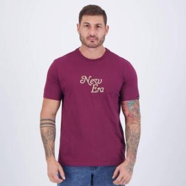 Imagem de Camiseta New Era Manufacturing Branded Vermelho Escuro-Masculino